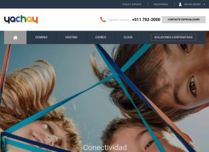 How yachay.pe looks like on a tablet such as an iPad.