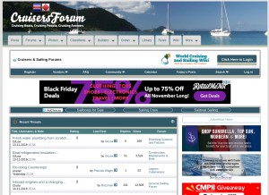How yachtblogs.com looks like on a tablet such as an iPad.