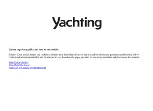 How yachtingmagazine.com looks like on a tablet such as an iPad.