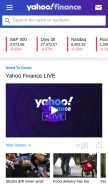 How yahoofinance.com looks like on a mobile device such as an iPhone.