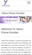 How yahoophonenumber.net looks like on a mobile device such as an iPhone.