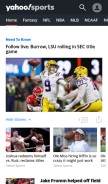 How yahoosports.com looks like on a mobile device such as an iPhone.