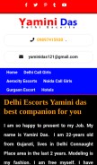 How yaminidas.com looks like on a mobile device such as an iPhone.