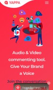 How yappaapp.com looks like on a mobile device such as an iPhone.