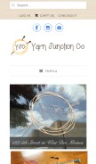 How yarnjunction.com looks like on a mobile device such as an iPhone.