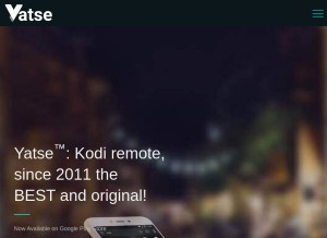 How yatse.tv looks like on a tablet such as an iPad.