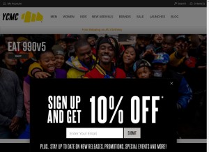 How ycmc.com looks like on a tablet such as an iPad.