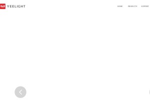 How yeelight.com looks like on a tablet such as an iPad.