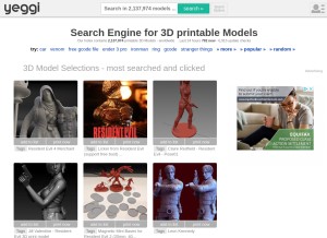 How yeggi.com looks like on a tablet such as an iPad.