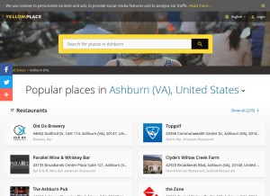 How yellow.place looks like on a tablet such as an iPad.