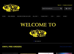 How yellowdogdiscs.com looks like on a tablet such as an iPad.