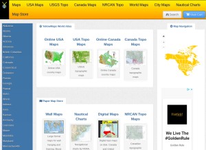 How yellowmaps.com looks like on a tablet such as an iPad.