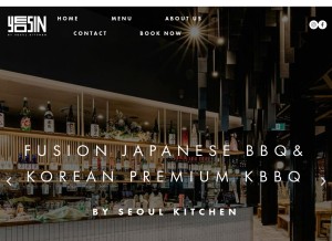 How yeosin.com.au looks like on a tablet such as an iPad.