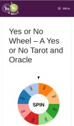 How yesornowheel.info looks like on a mobile device such as an iPhone.