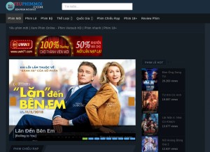 How yeuphimmoi.com looks like on a tablet such as an iPad.