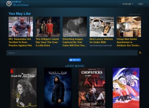 How yifysubtitles.com looks like on a tablet such as an iPad.
