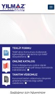 How yilmazetmakinalari.com looks like on a mobile device such as an iPhone.