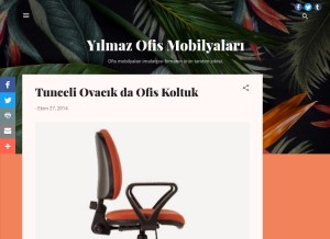 How yilmazofis.blogspot.com looks like on a tablet such as an iPad.