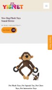 How yisipet.com looks like on a mobile device such as an iPhone.