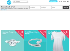 How ykso.co looks like on a tablet such as an iPad.