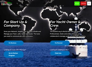 How ymanage.net looks like on a tablet such as an iPad.