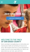 How ymca.org looks like on a mobile device such as an iPhone.