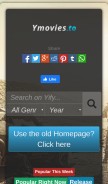How ymovies.to looks like on a mobile device such as an iPhone.