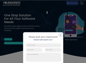 How ymtsindia.com looks like on a tablet such as an iPad.