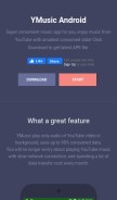 How ymusic.io looks like on a mobile device such as an iPhone.