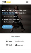 How yo-rent.com looks like on a mobile device such as an iPhone.