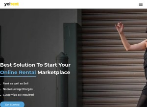 How yo-rent.com looks like on a tablet such as an iPad.