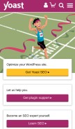 How yoast.com looks like on a mobile device such as an iPhone.