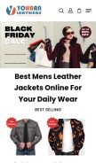 How yohaanleathers.com looks like on a mobile device such as an iPhone.
