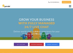 How yomdel.com looks like on a tablet such as an iPad.
