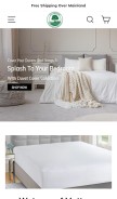 How yorkshirebedding.co.uk looks like on a mobile device such as an iPhone.