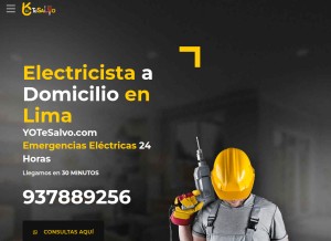 How yotesalvo.com looks like on a tablet such as an iPad.