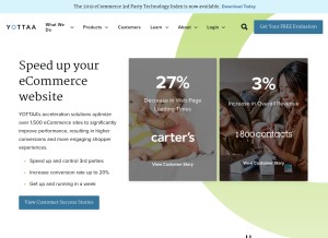 How yottaa.com looks like on a tablet such as an iPad.