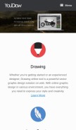 How youidraw.com looks like on a mobile device such as an iPhone.