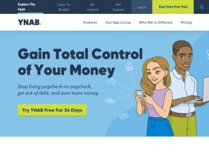 How youneedabudget.com looks like on a tablet such as an iPad.