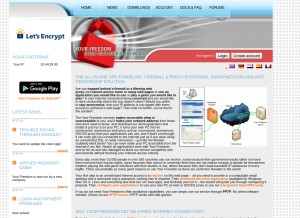 How your-freedom.net looks like on a tablet such as an iPad.