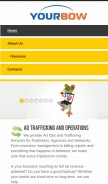 How yourbow.com looks like on a mobile device such as an iPhone.