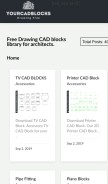 How yourcadblocks.com looks like on a mobile device such as an iPhone.