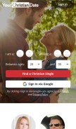 How yourchristiandate.com looks like on a mobile device such as an iPhone.