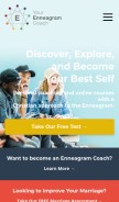 How yourenneagramcoach.com looks like on a mobile device such as an iPhone.