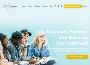 How yourenneagramcoach.com looks like on a tablet such as an iPad.