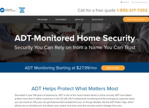 How yourlocalsecurity.com looks like on a tablet such as an iPad.
