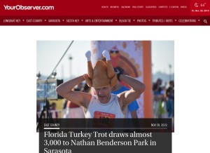 How yourobserver.com looks like on a tablet such as an iPad.