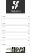 How yourspacefurniture.com looks like on a mobile device such as an iPhone.