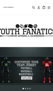 How youthfanaticsgear.com looks like on a mobile device such as an iPhone.