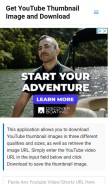 How youtubethumbnaildownloaderonline.com looks like on a mobile device such as an iPhone.